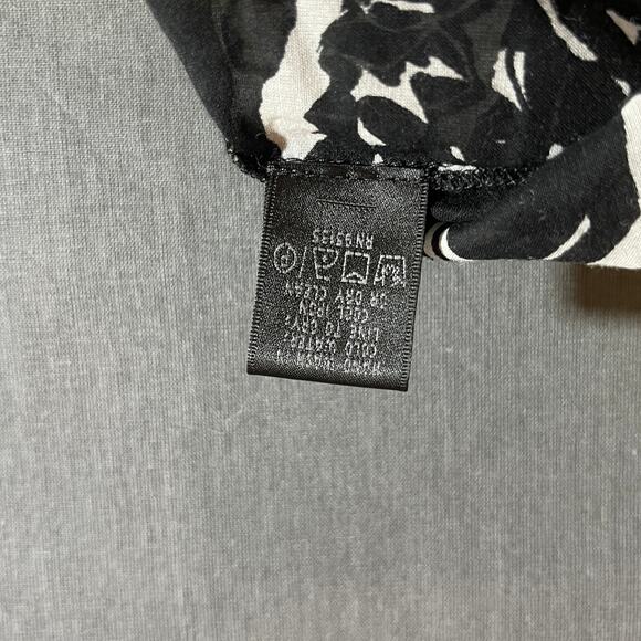 Lafayette 148 Blouse Womens Size 4 Multicolor Floral‎ 3/4 Sleeves V-Neck Casual - Picture 7 of 9